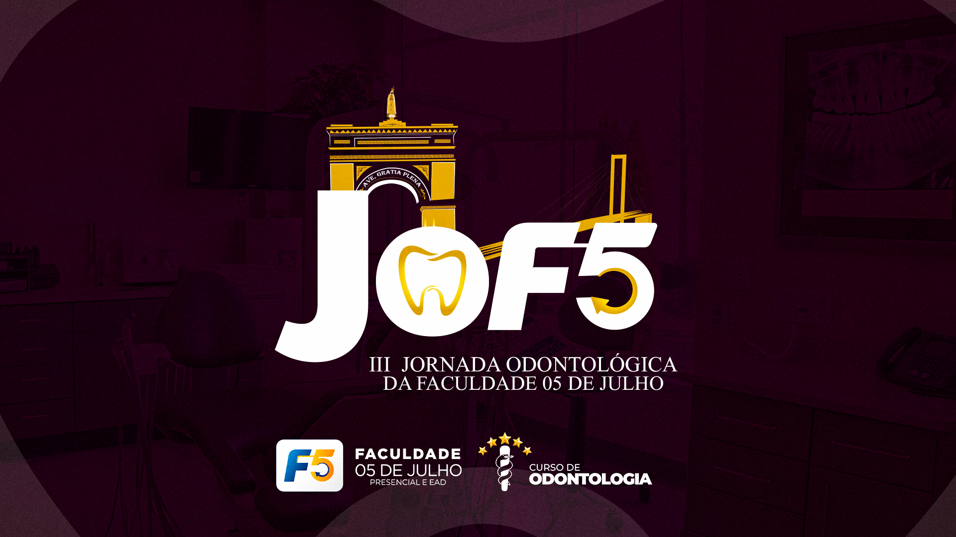 Identidade oficial JoF5 — III Jornada Odontológica da Faculdade 05 de Julho